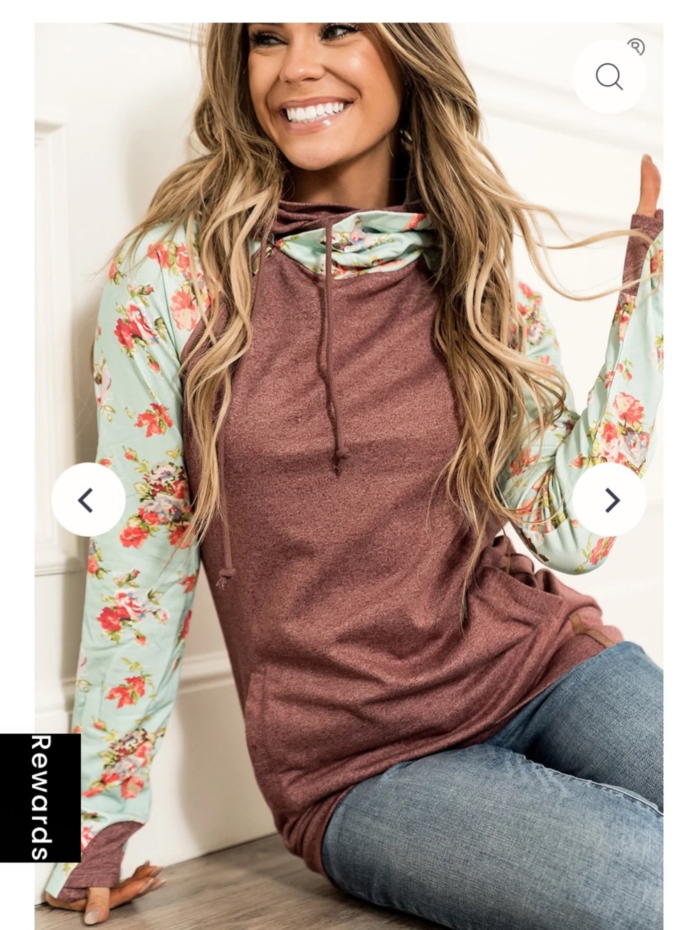 Women’s double hooded sweatshirt size XL